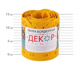 Бордюрная лента Протэкт Декор, желтая БД-15/9 ж 