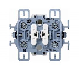 Двухклавишный выключатель Simon, 10А, 250В, S73, S73 Loft С73398-0039 