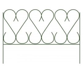 Заборчик GREEN LINE Изящный 5 секций 00-00001472 