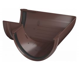 Угол желоба Технониколь (ПВХ; 90 градусов; коричневый; 1 шт) TN359460 