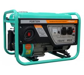 Бензогенератор Sturm PG8735N 3500 ВА, AVR (Авто. Рег.Напр.), ручн старт, 42 кг, бак 15л 