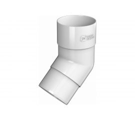 Колено трубы Технониколь (ПВХ; 135 градусов; белый; 1 шт) TN359448 