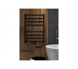 Полотенцесушитель INDIGO Oktava Slim 3 electro 80/50 таймер, скрытый монтаж, универсальное подключение R/L LСLOKS3E80-50BRRt 