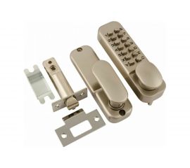 Кодовый замок НОРА-М 231 с фикс. мат.никель 7332 