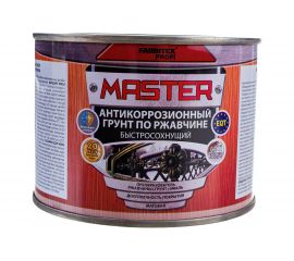 Антикоррозионный грунт MASTER PRIME по ржавчине, быстросохнущий, красно-коричневый 4300003300 