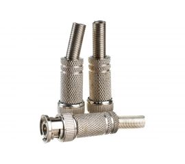 Разъем штекер PROCONNECT BNC под пайку с пружиной металл, универсальный, 05-3075-4 