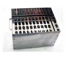 Двухуровневая коптильня Петромаш, 50х25х20 см, нержавеющая сталь, 1 мм 59921 