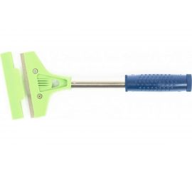 Скребок, фиксированное лезвие, 100мм металлич, обрезиненная ручка, 300мм СИБРТЕХ 79542 