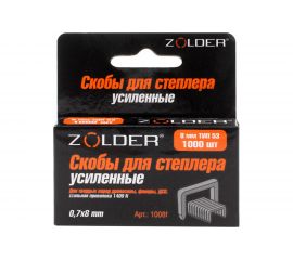 Запасные усиленные скобы ZOLDER 8 мм тип 53, 1000 шт. 1008F 