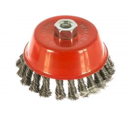 Щетка для МШУ чашка (125 мм, М14, крученая металлическая проволока) Калибр 00000041857 