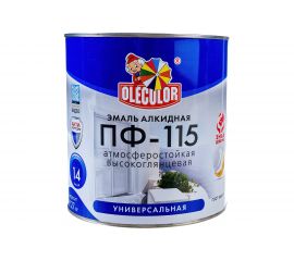 Эмаль OLECOLOR ПФ-115 красный, 2.7 кг 4300000202 