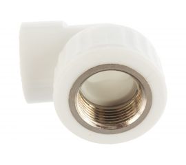 Комбинированный угольник VALFEX PP-R белый, 25х3/4 дюйма ВР 10125025 127-0589 