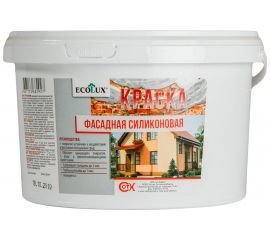Фасадная силиконовая краска ECOLUX 14 кг 4607133682958 