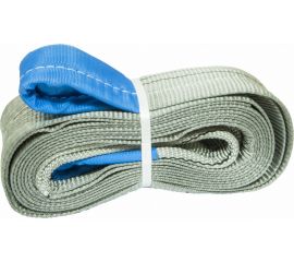 Буксировочный грузовой трос MEGAPOWER 27000 кг, 5 м, ширина 120 мм, петля-петля, в сумке M-78527 