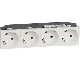 Розетка Legrand Mosaic 4Х2К+З н.ст. 45 град. 077254 