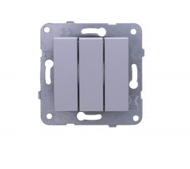 Выключатель Panasonic МОДУЛЬ 3кл серебро Karre Plus 54879 WKTT0015-2SL 