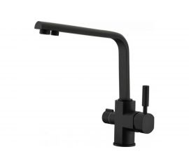 Смеситель для кухни под фильтр KAISER Decor O35 черный-мрамор 40144-2 