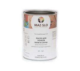 Масло для полков в бане и сауне MAZ-SLO 1 л 8066923 