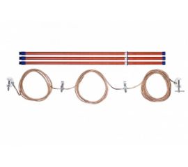 Переносное заземление Антиток для ВЛ до 10 кВ ЗПЛ-10-3 Д 50 кв мм 3 штанги 323574 