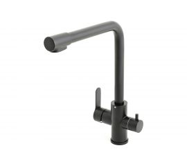 Cмеситель для кухни Orange Steel черный M99-008b 