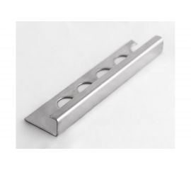 Профиль для плитки ЛУКА из нержавеющей стали 10 мм, 2.7 м, сатинированный УТ000040517 