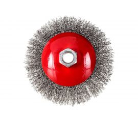 Щетка конусная 125 мм, М14, витая проволока для УШМ INTERTOOL BT-5125 
