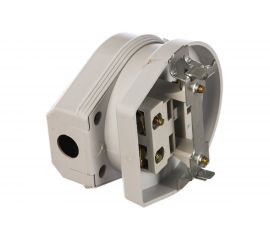 Разъем UNIVersal РШ-ВШ пластик ABS 32А 250В с/у, белый 1236 