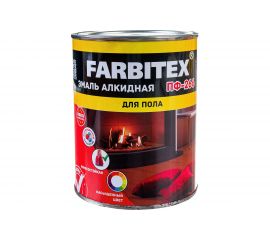 Алкидная эмаль FARBITEX ПФ-266 (красно-коричневый; 0.8 кг) 4300005988 