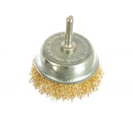 Щетка для дрели чашка (63 мм, латунированная проволока) Калибр 00000041869 