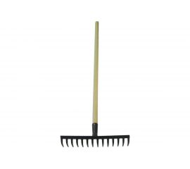 Штампованные прямые грабли РемоКолор, 14 зубов, с черенком 1200 мм 1 сорт 66-1-118 