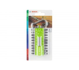 Набор 20 бит + держатель с карабином светло-зеленый Bosch 2607002823 