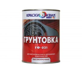 Грунтовка Краски квил ГФ-021 белая, банка 0,9 кг 4607023394305 