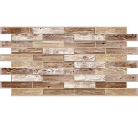 Панель стеновая декоративная ПВХ GRACE (10 шт, 98х490 мм, дерево дуб голландский) УТ000027065 