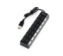 Концентратор Gembird USB 2.0, 7 портов, питание, блистер UHB-U2P7-02 