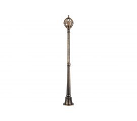 Садово-парковый светильник, столб круглый 60W 230V E27, черное золото Feron PL3707 11379 