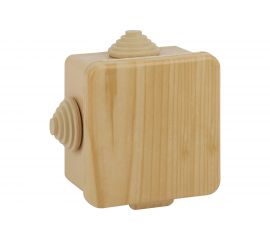 Распаячная коробка ЭРА открытой установки КОР сосна 100х100х50мм с гермовводами 8 вх. IP54 Б0043223 