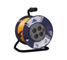 Удлинитель Партнер-Электро PowerLine 4 гн. с/з с выкл. ПВС 3х0,75 10A 50м UK204B-450DB 