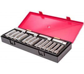 Набор глубоких шестигранных торцевых головок 1/2" 10-32мм 17шт JTC-K4171 