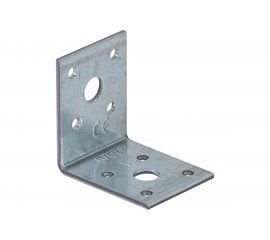 Крепежный прочный уголок VORMANN 52х52х40х2,5 мм, оцинкованный 70 922 000 