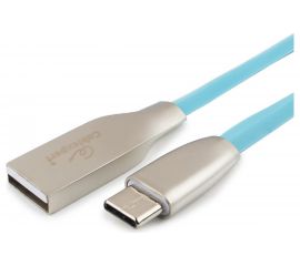 Кабель Cablexpert серия Gold USB 2.0 AM/Type-C, длина 1м, синий, блистер CC-G-USBC01Bl-1M 