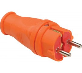 Прямая вилка Alfa каучук с з/к евро оранжевая 91613 