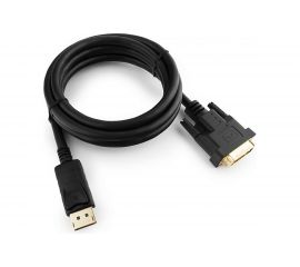 Кабель DisplayPort-DVI Cablexpert, 1.8м, 20M/25M, черный, экранированный, пакет, CC-DPM-DVIM-6 