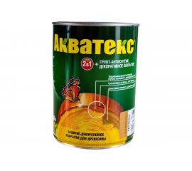 Защитно-декоративное покрытие РОГНЕДА АКВАТЕКС для древесины, калужница, 0,8 л. 6 10457 