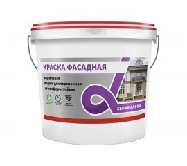 Фасадная водно-дисперсная краска Krafor Альфа 14 кг 42750 