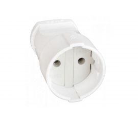 Кабельная розетка Пан Электрик б/з 16А 250В ABS-пластик, белая 24205 5 