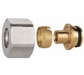 Обжимной коллекторный соединитель EUROS евроконус для PEX трубы O20x2 - 3/4" EU.ST3288040 20x2x34_k 