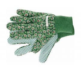 Садовые перчатки PALISAD х/б ткань с ПВХ точкой, манжет, M PALISAD 67762 