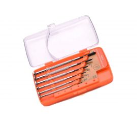 Набор отверток для точных работ HARDEN, CRV, 6 шт., в пласт. пенале 550121 