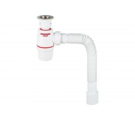 Сифон WIRQUIN NEO AIR с выпуском 1 1/4х40 мм и гофротрубой L800 мм., 40х40/50 мм 30987079 