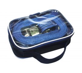 Стяжка для груза BASTCLUTCH 3.8 см, 8 м, 2-4 т, механизм 130 мм, полипропилен, сумка BC-610 